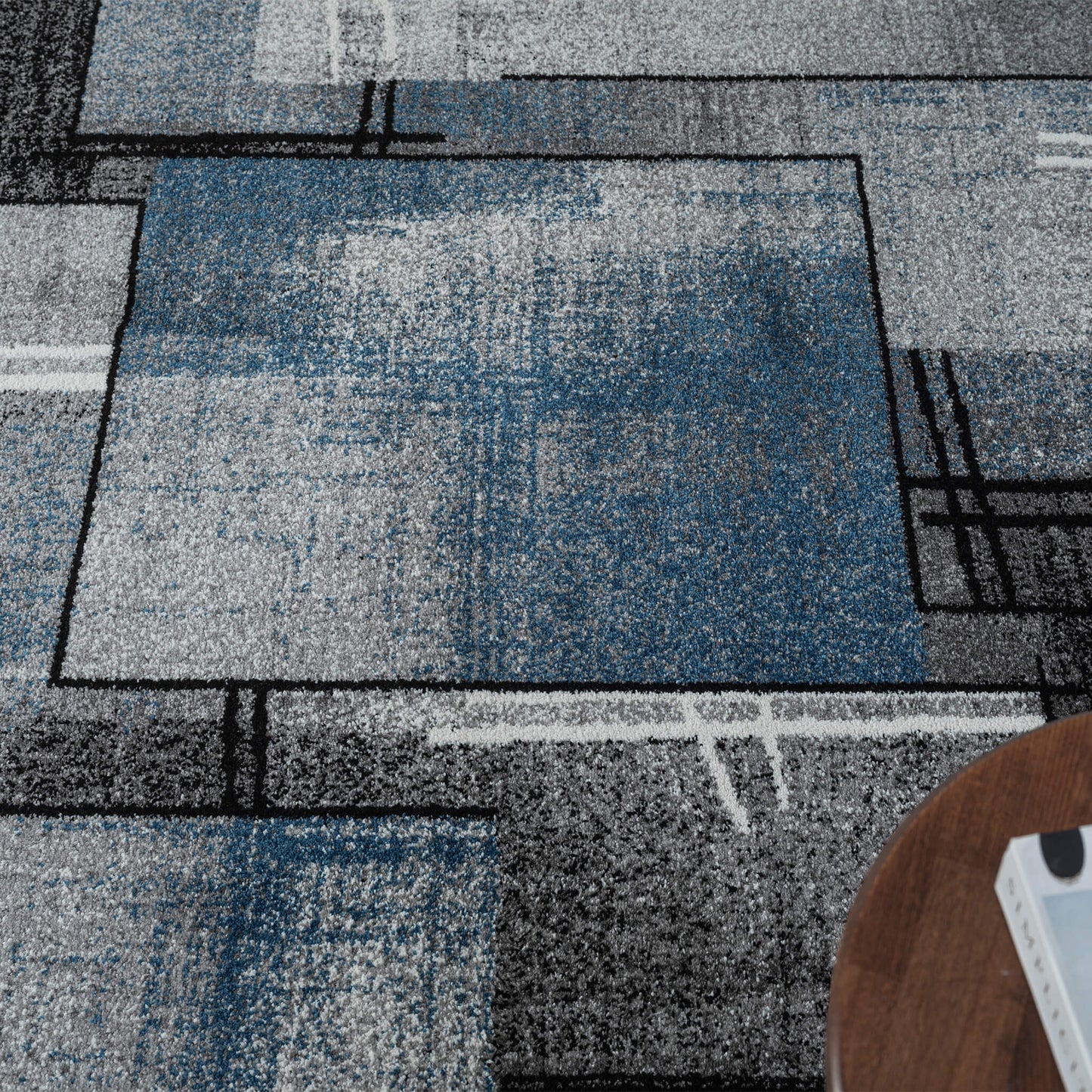 Slate in Blue Colour Rug