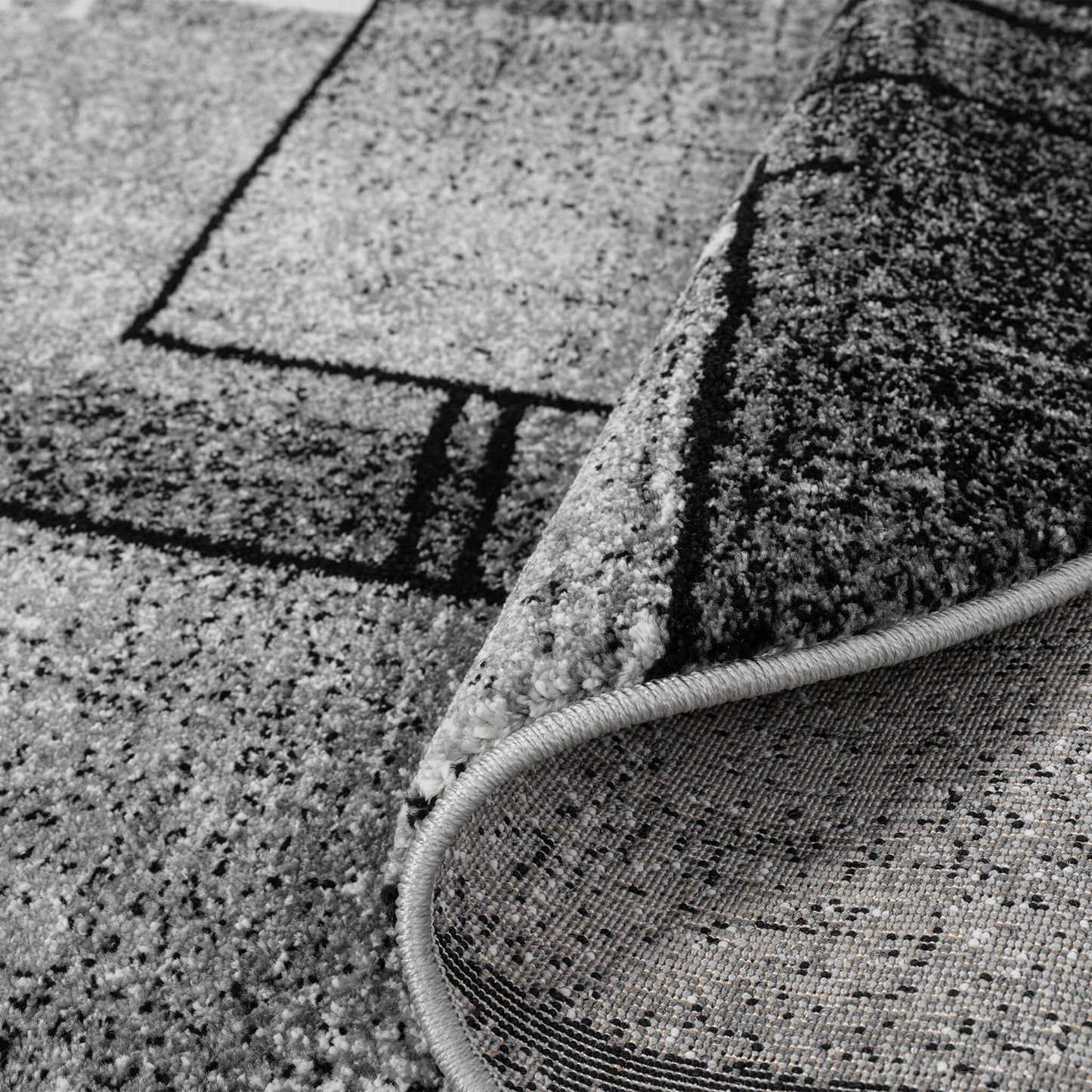 Slate in Grey Colour : Round Rug