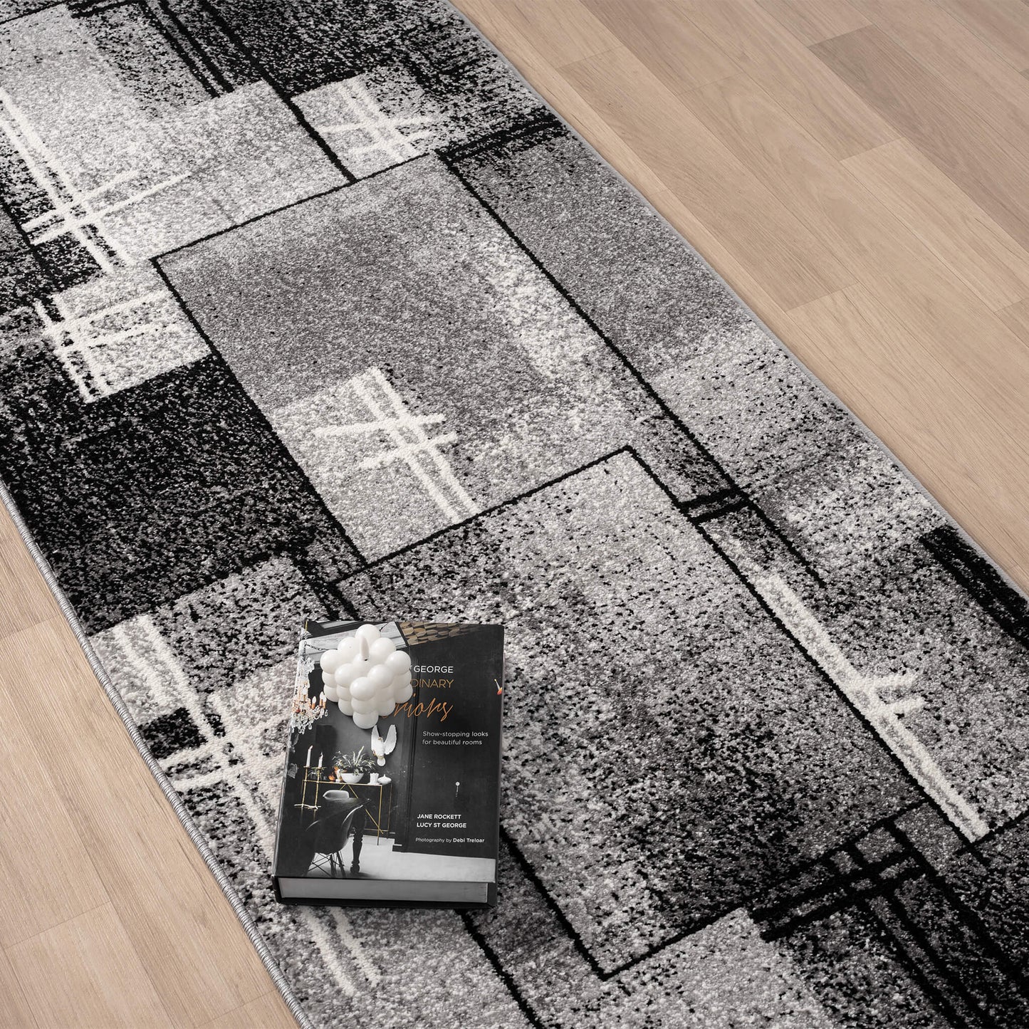 Slate in Grey Colour : Runner Rug