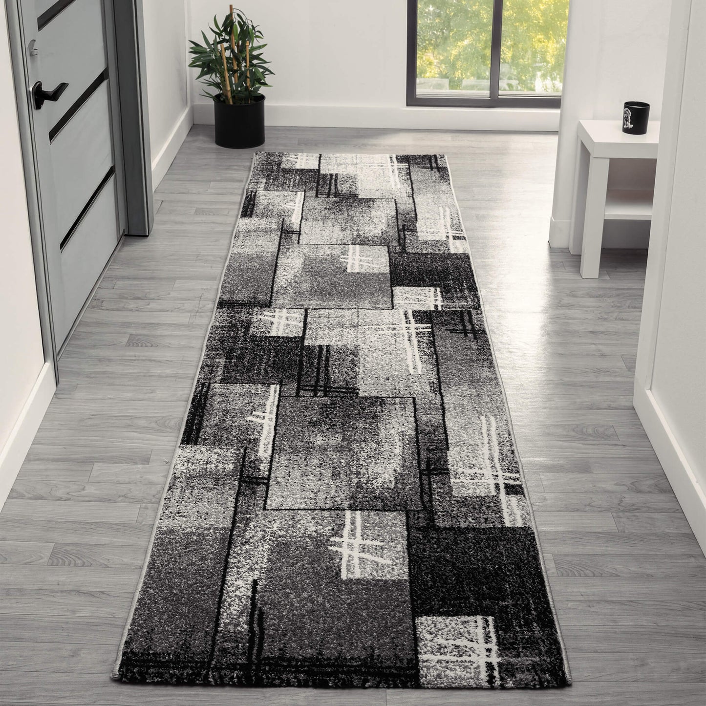 Slate in Grey Colour : Runner Rug