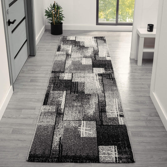 Slate in Grey Colour : Runner Rug