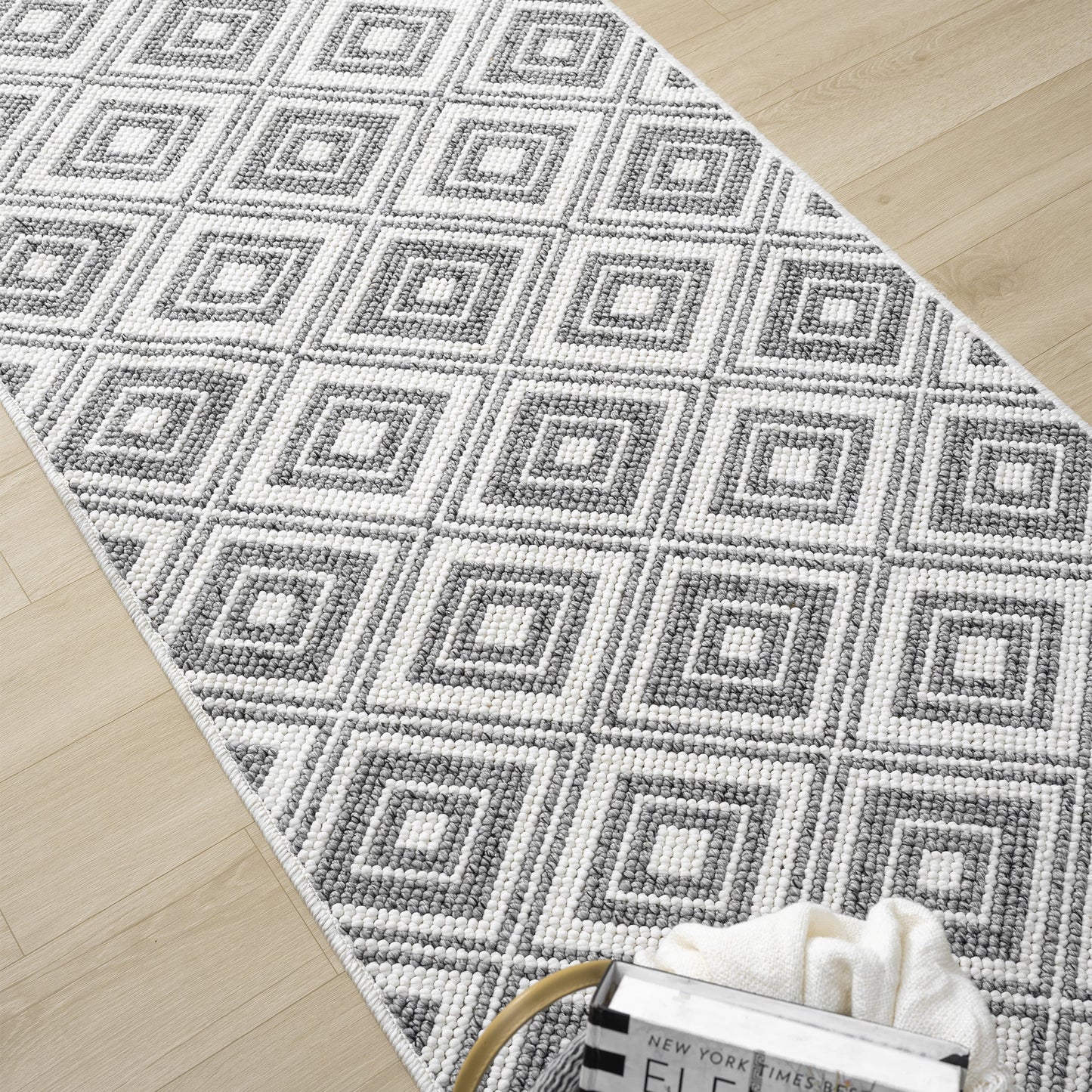 Solace Slate in Grey : Runner Rug