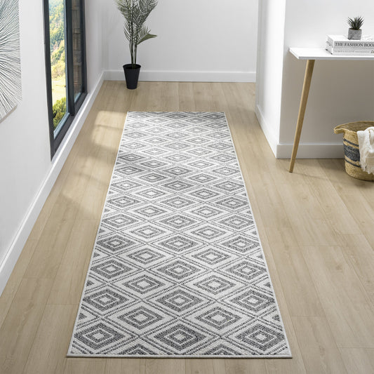 Solace Slate in Grey : Runner Rug