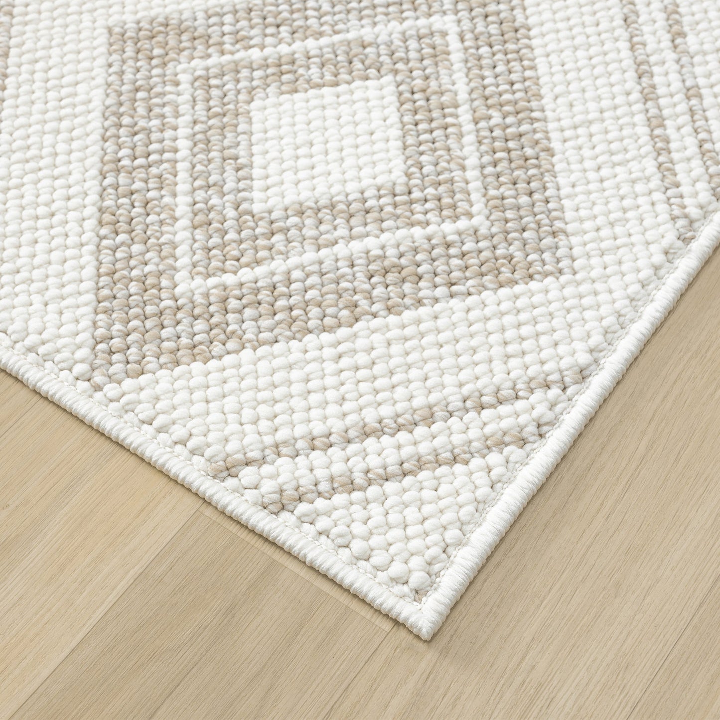 Solace Pebble in Cream : Runner Rug