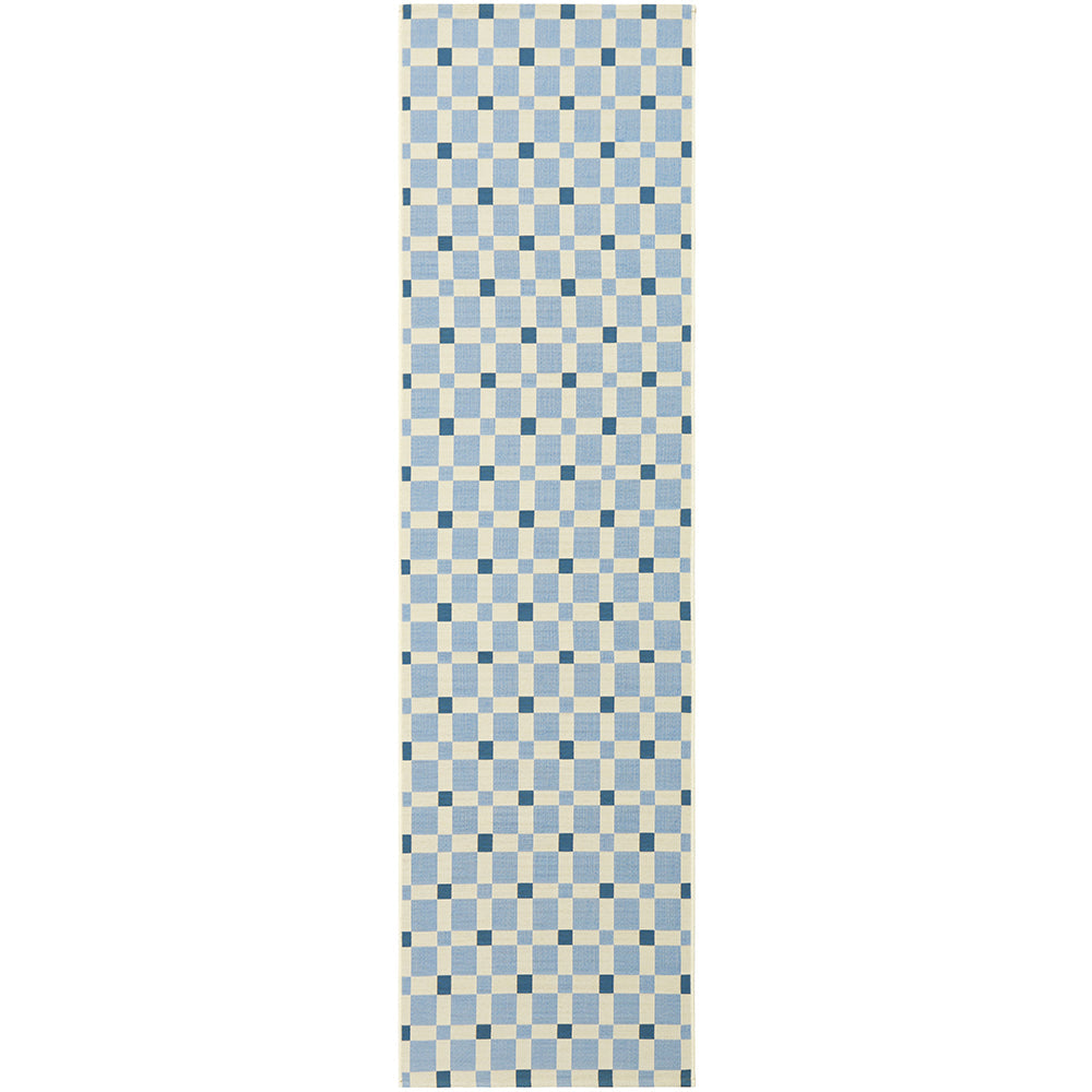 Vista Tito Blue Colour : Runner Rug