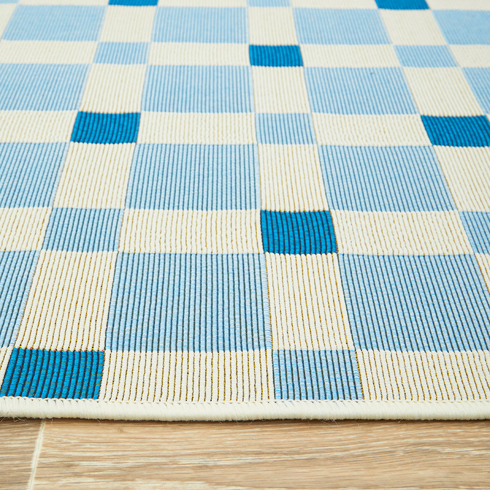 Vista Tito Blue Colour : Runner Rug