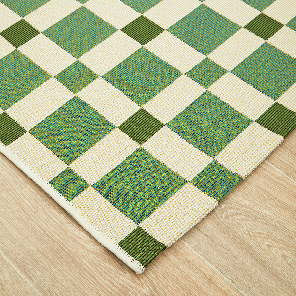 Vista Tito Green Colour : Runner Rug
