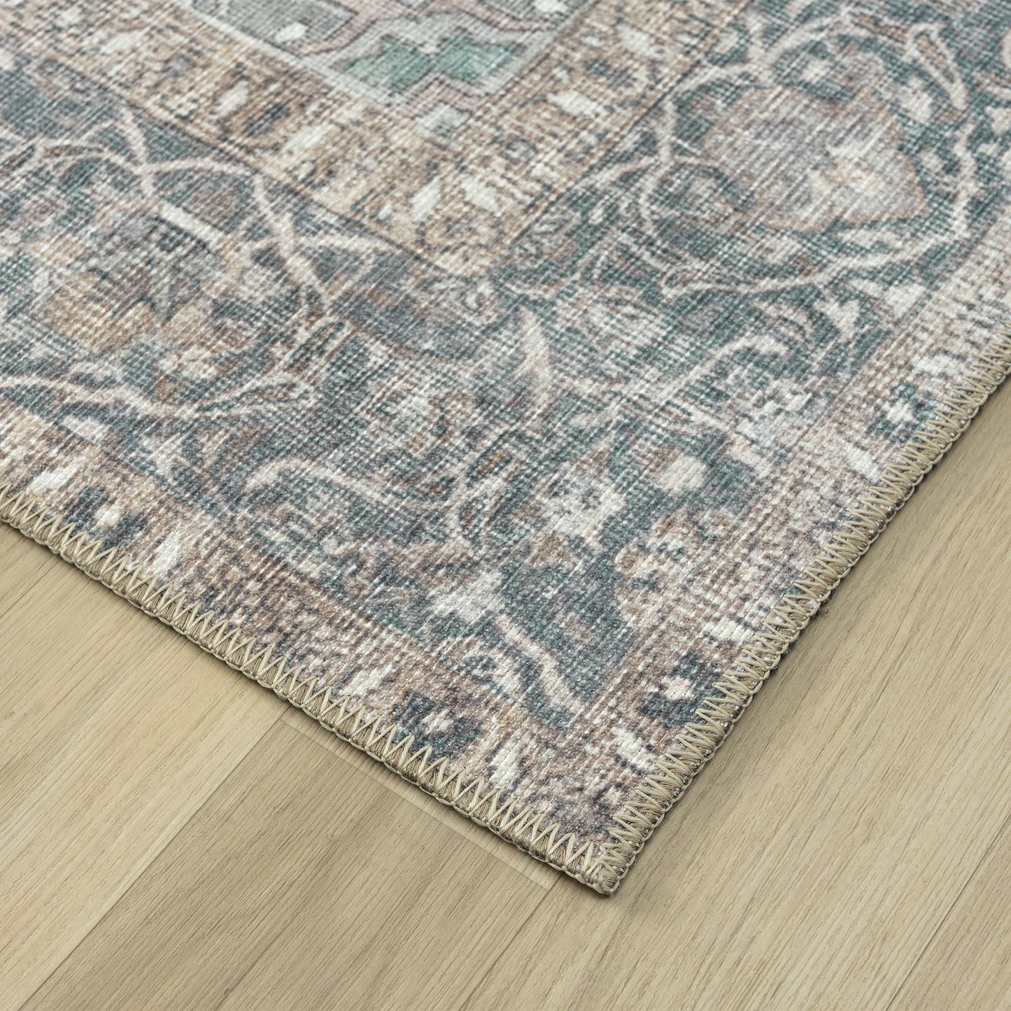 Vintage Slate in Multi colour :  Runner Rug