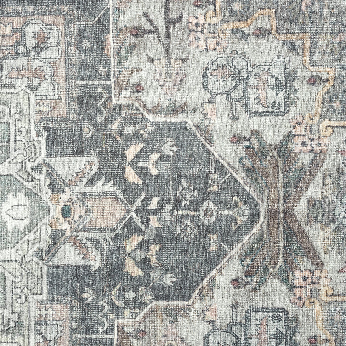 Vintage Slate in Multi colour :  Runner Rug