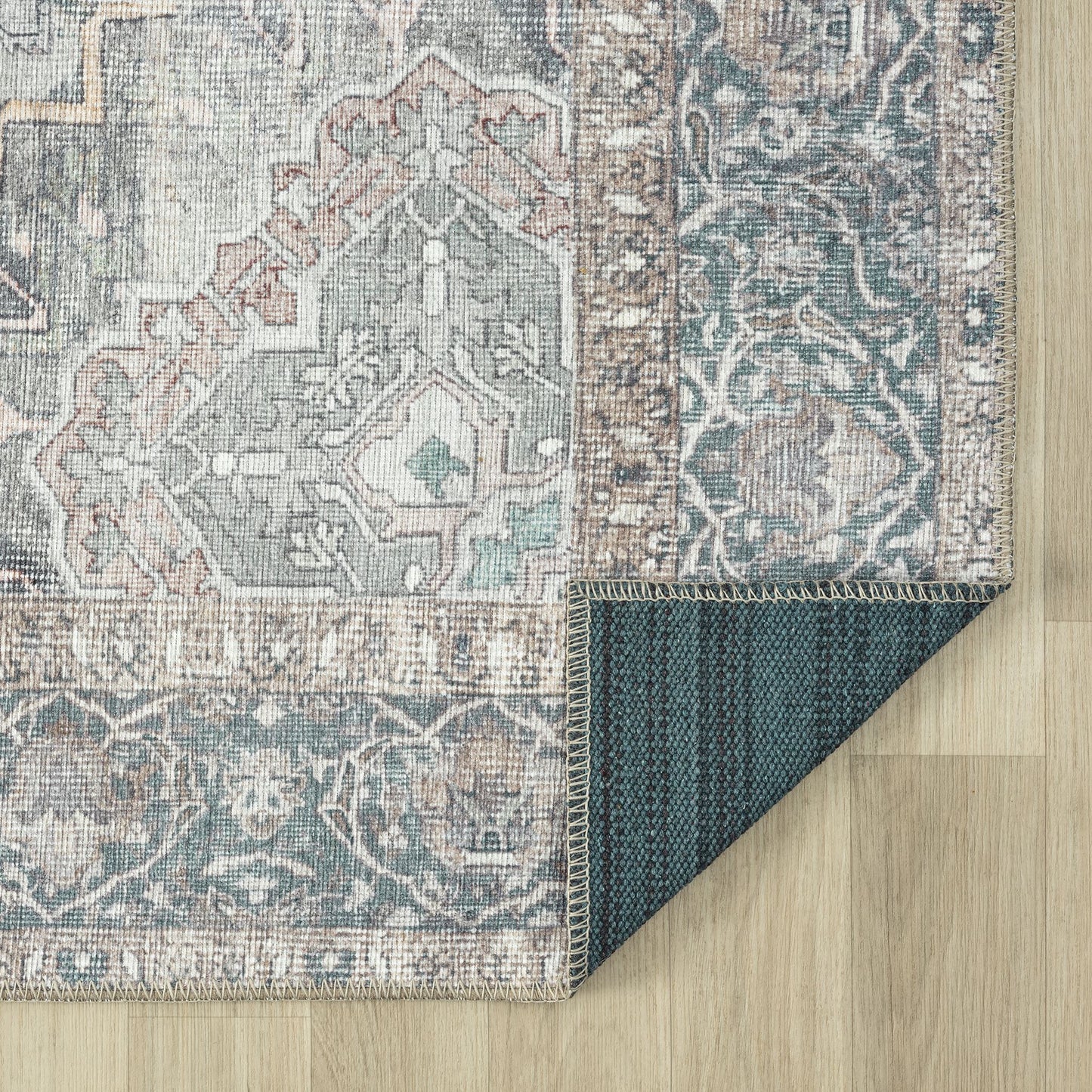Vintage Slate in Multi colour :  Runner Rug