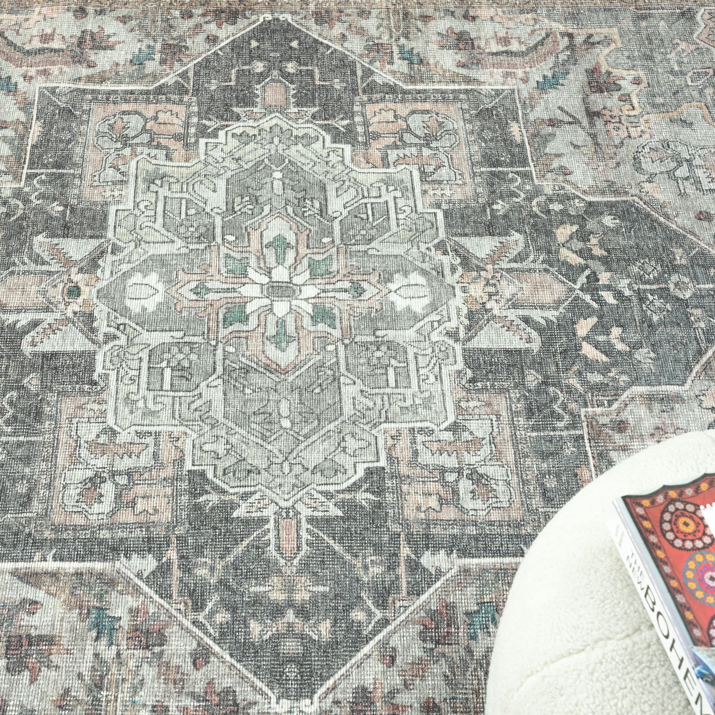 Vintage Slate in Multi Colour Rug