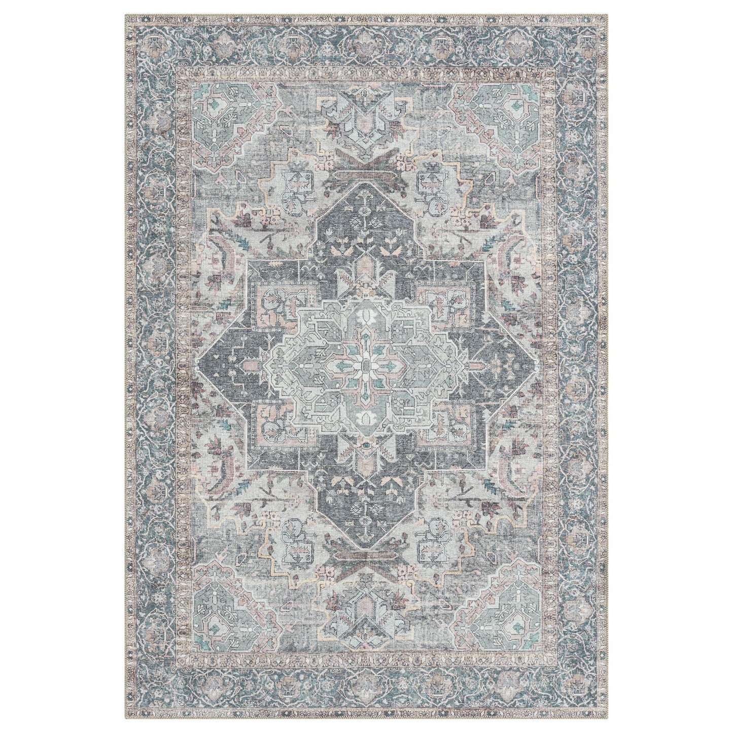 Vintage Slate in Multi Colour Rug