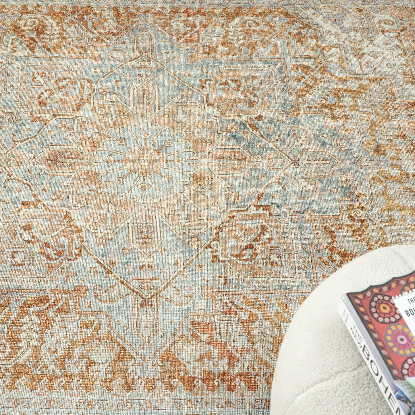 Vintage Coral in Multi Colour Rug