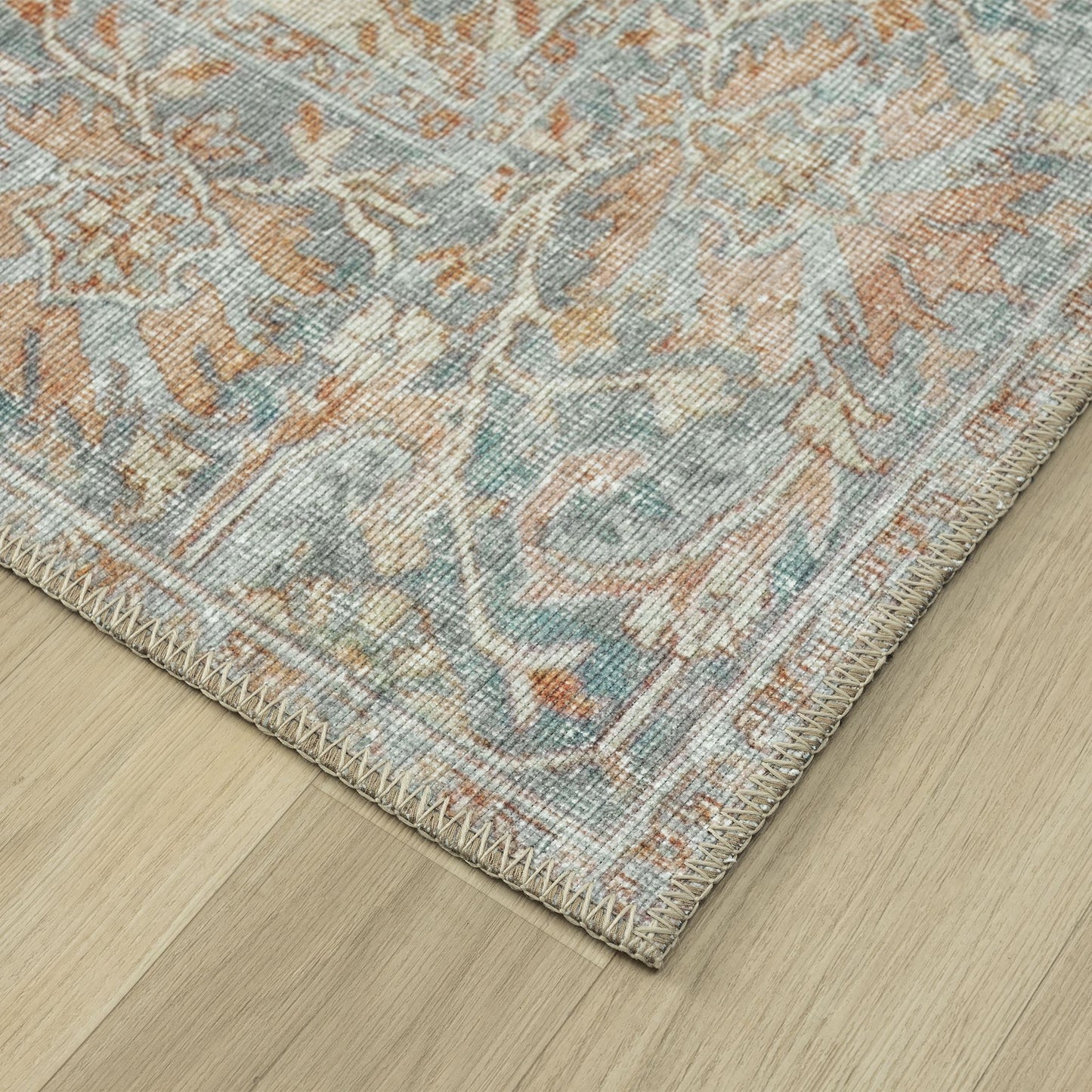 Vintage Coral in Multi Colour Rug