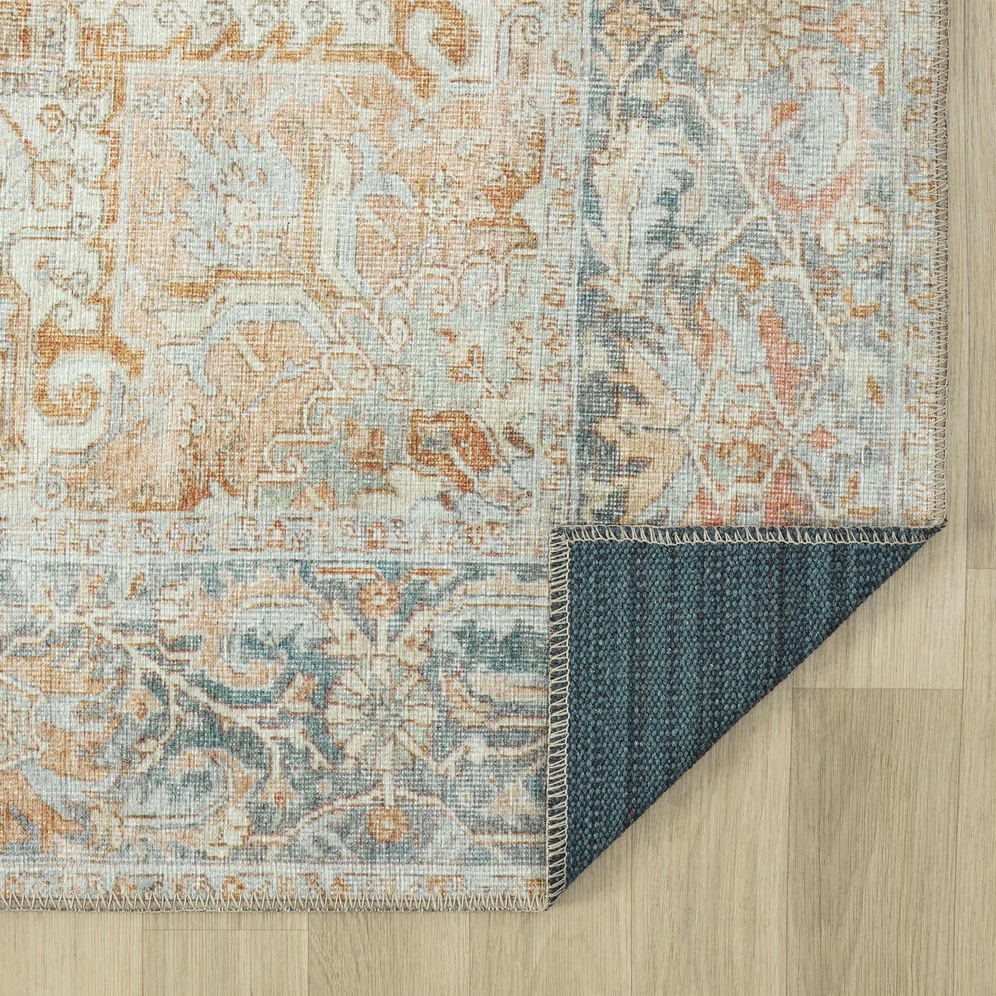 Vintage Coral in Multi Colour Rug