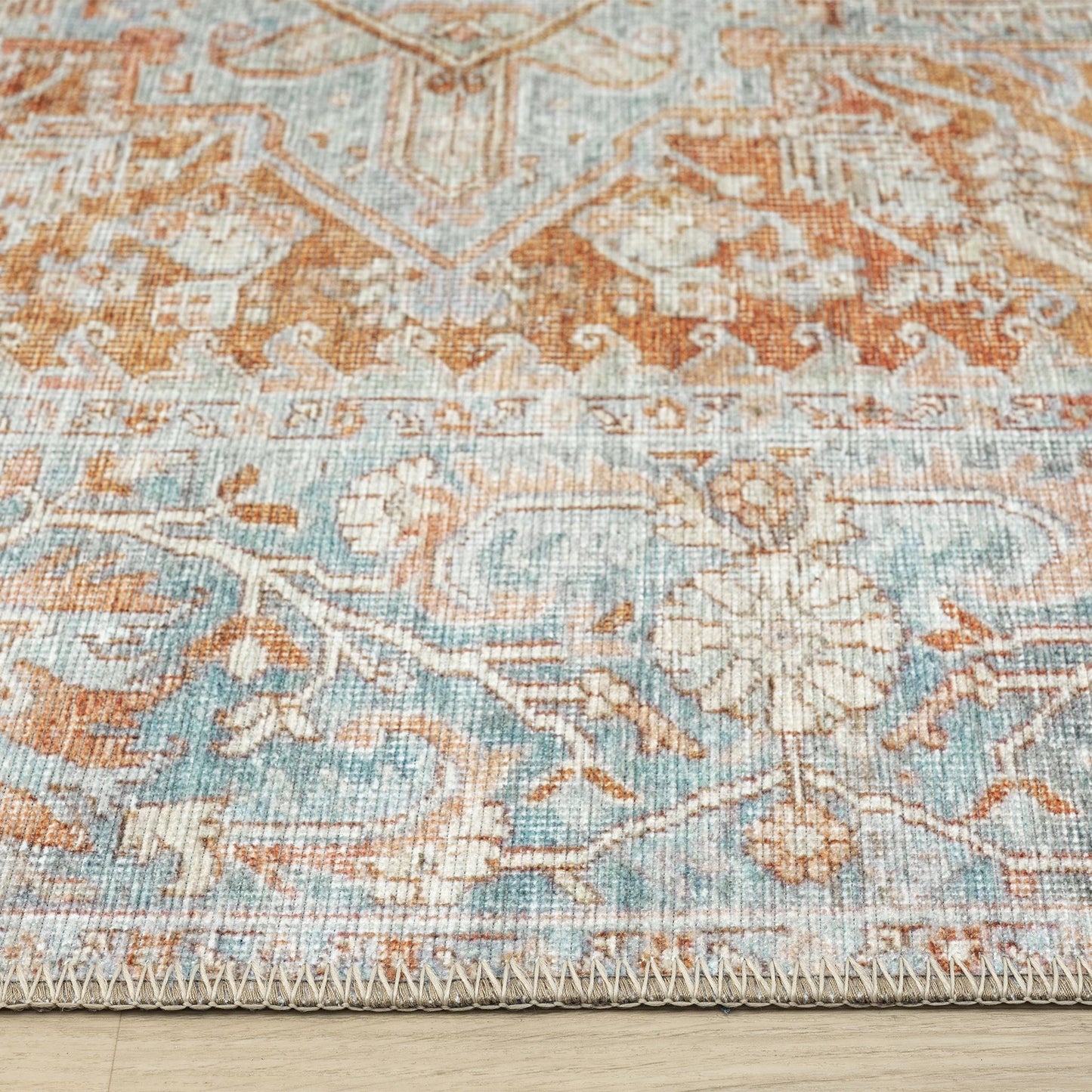 Vintage Coral in Multi Colour Rug