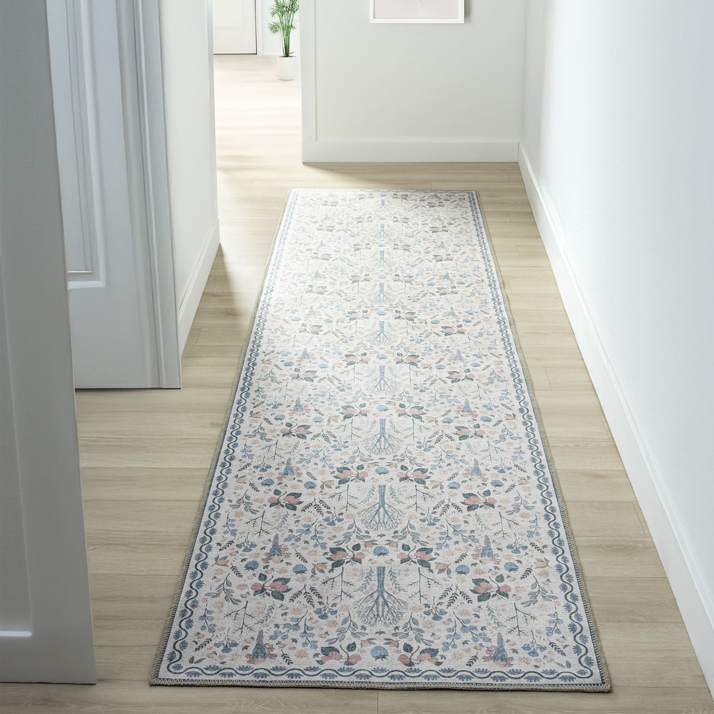 Vintage in Pebble Multi Colour : Runner Rug