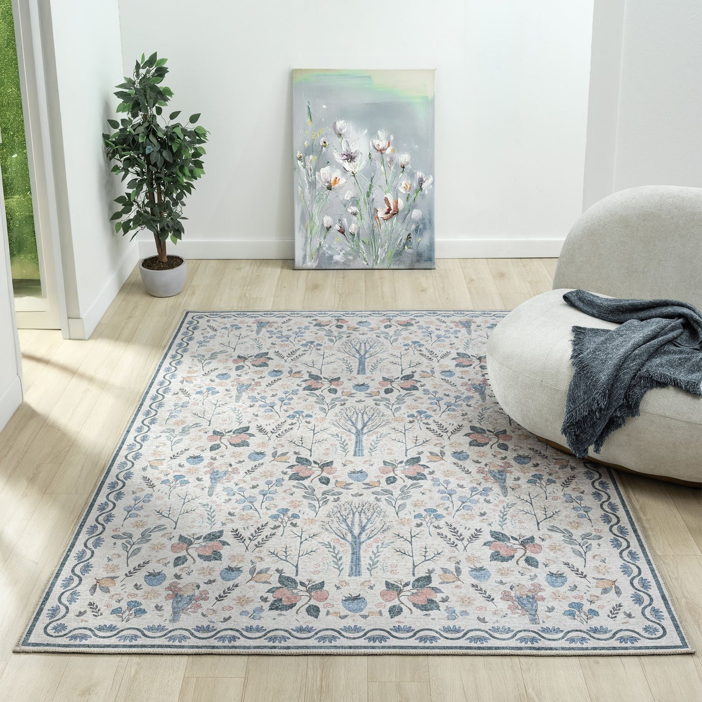 Vintage Pebble in Multi Colour Rug