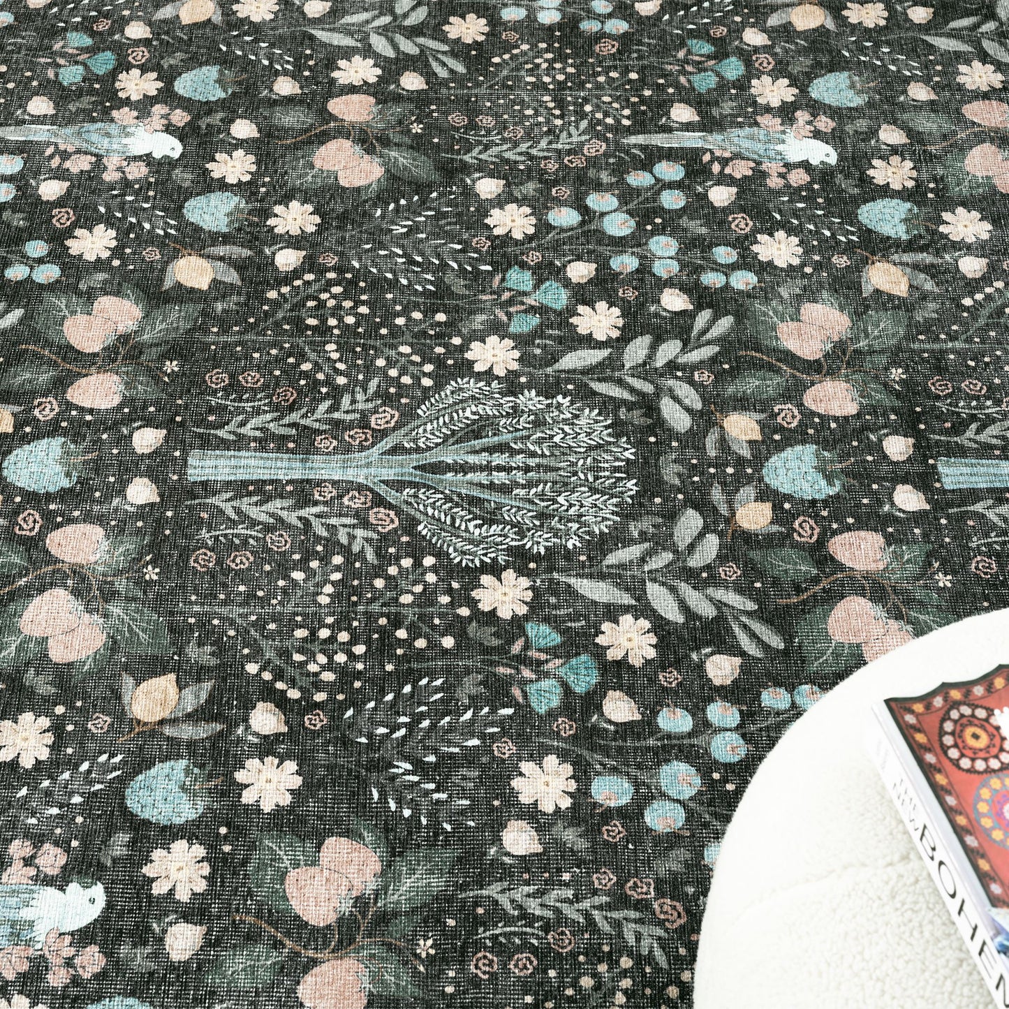 Vintage in Charcoal Colour Rug