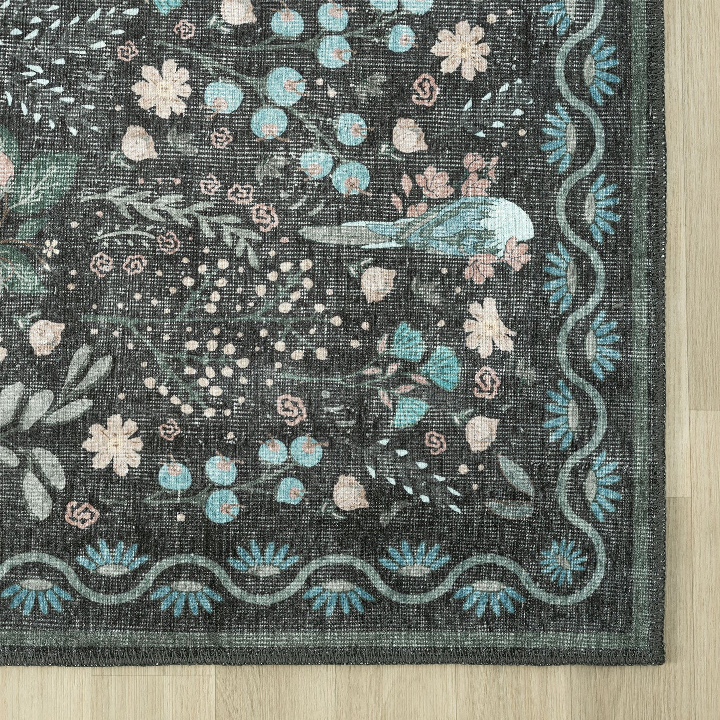 Vintage in Charcoal Colour Rug