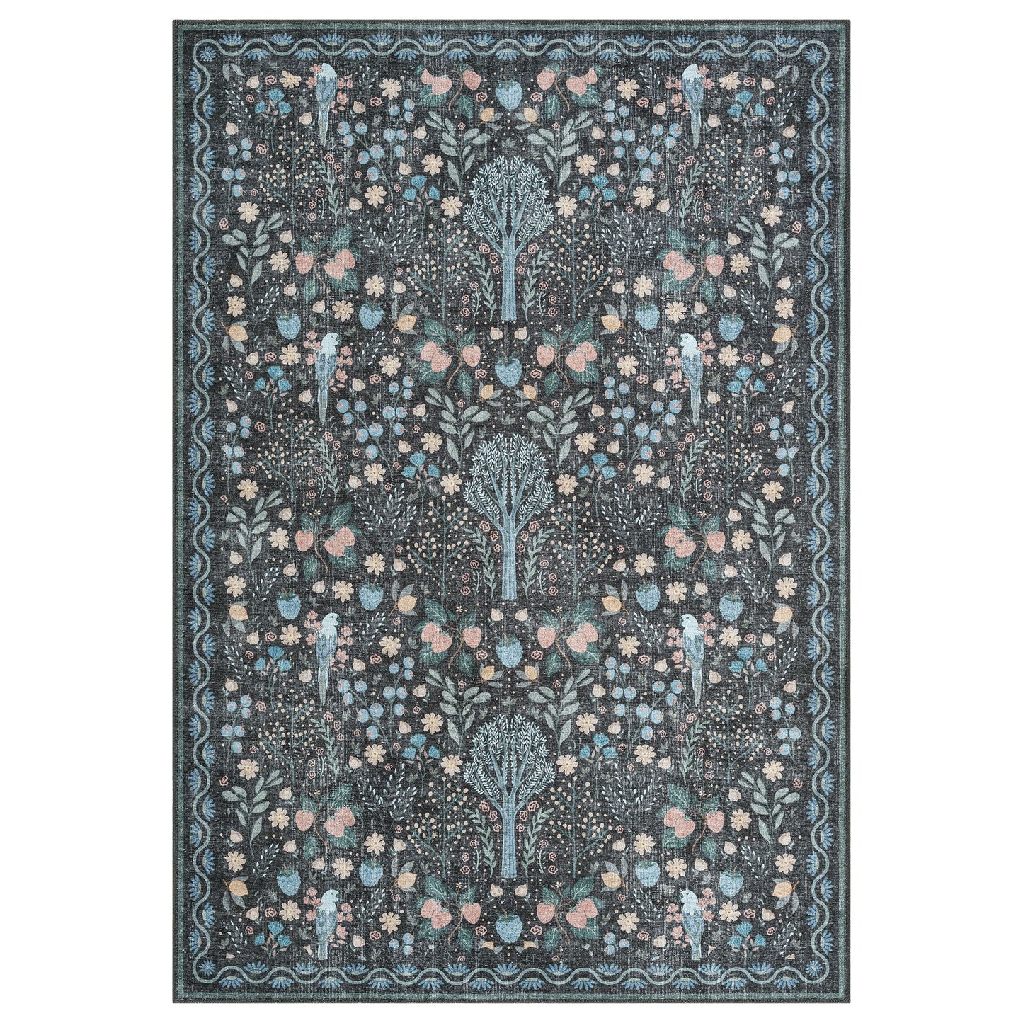 Vintage in Charcoal Colour Rug