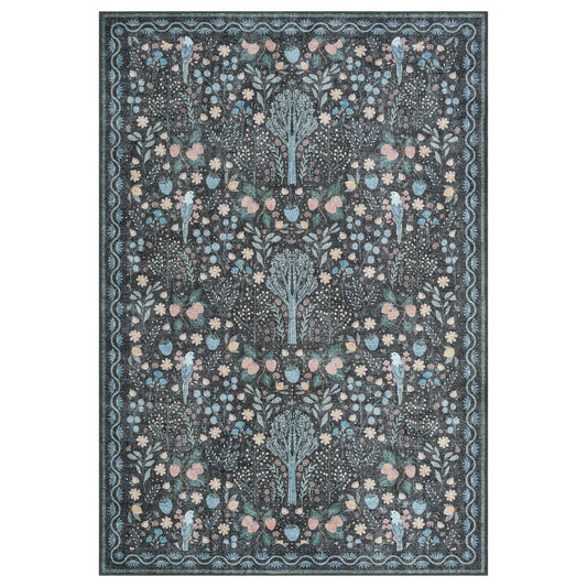 Vintage in Charcoal Colour Rug