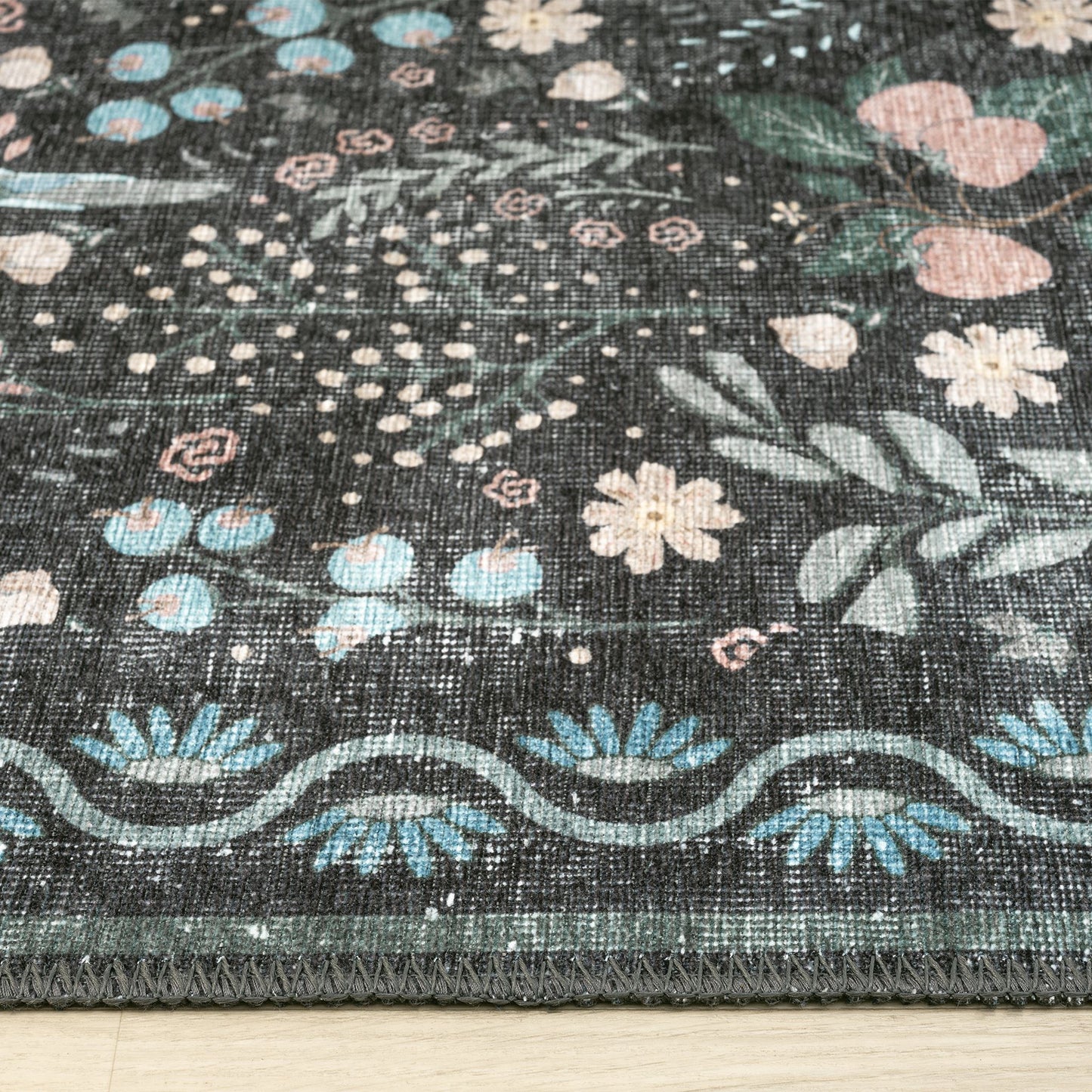 Vintage in Charcoal Colour Rug
