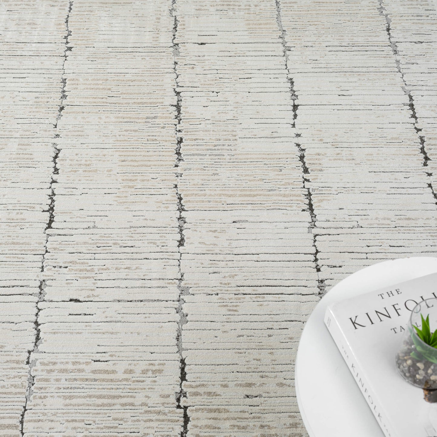 Weston Stone in Cream Colour : Runner Rug