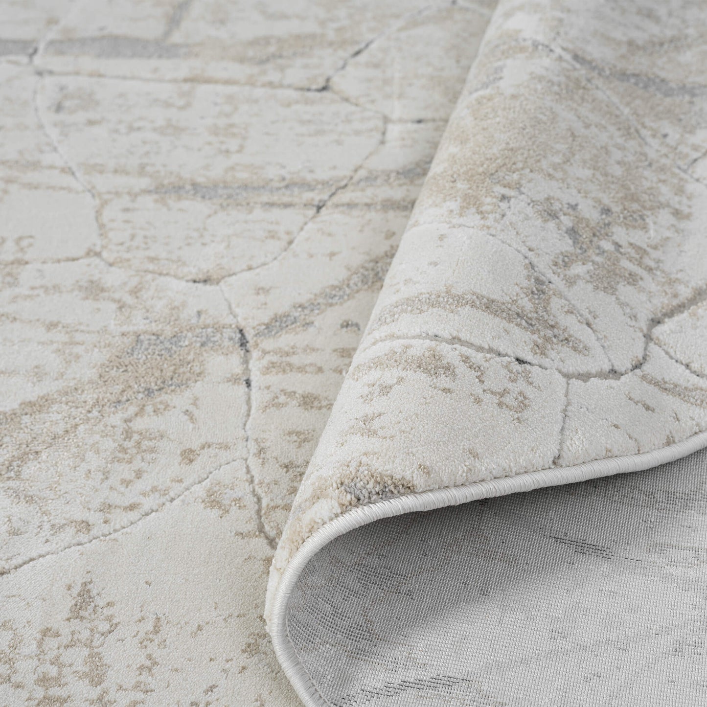 Weston Pebble in Cream Colour : Round Rug