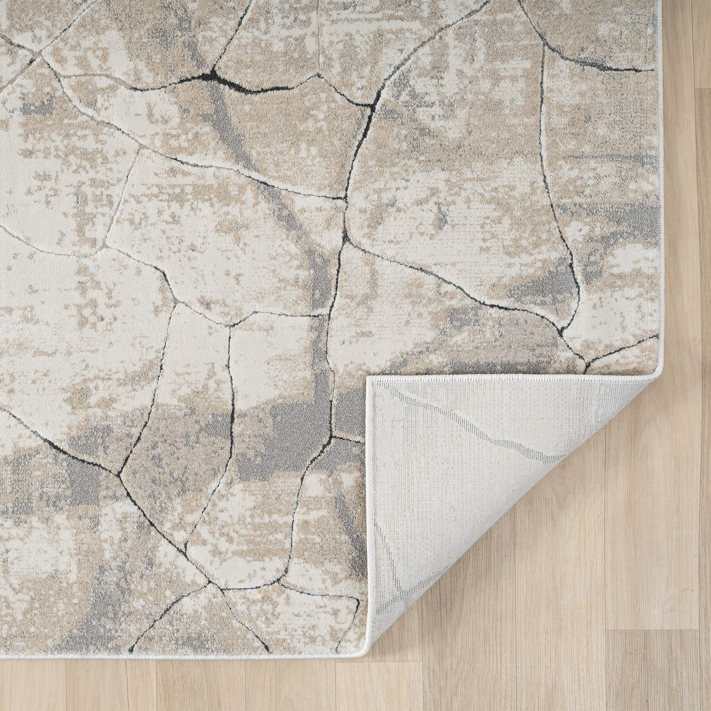 Weston Pebble in Cream Colour : Runner Rug