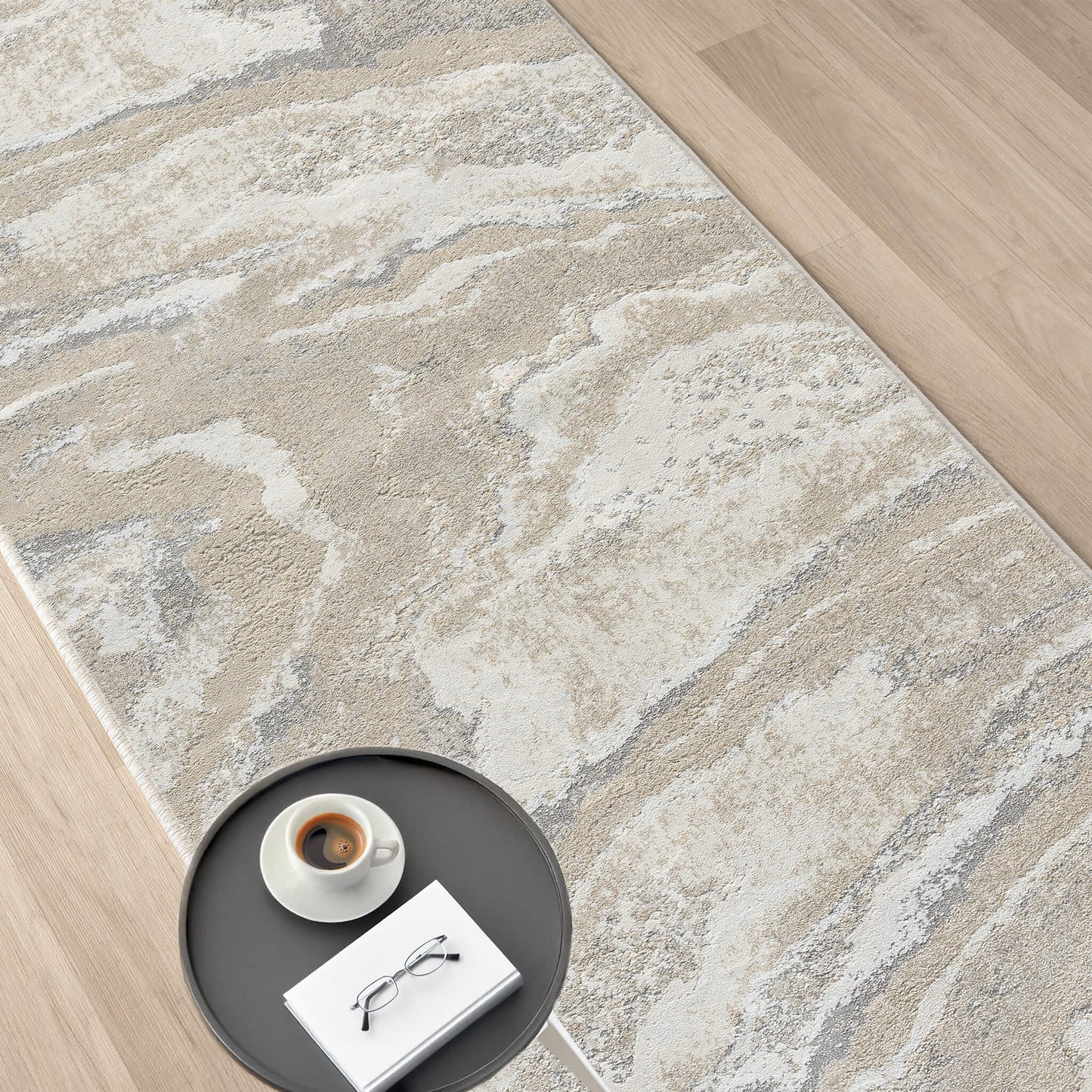 Weston Slate in Beige Colour : Runner Rug