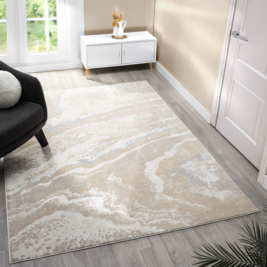 Weston Slate in Beige Colour Rug