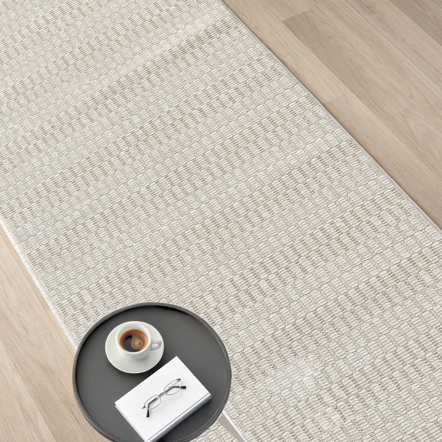 Weston Vanilla in Beige Colour : Runner Rug