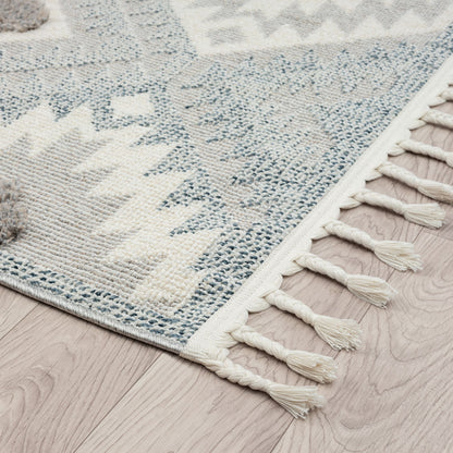 Cottage 543 Pebble in Grey & Cream Rug