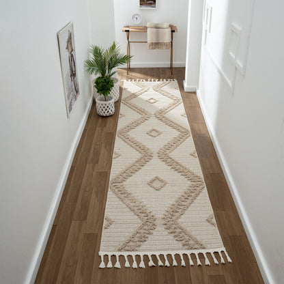 Cottage 545 in Taupe Runner Rug