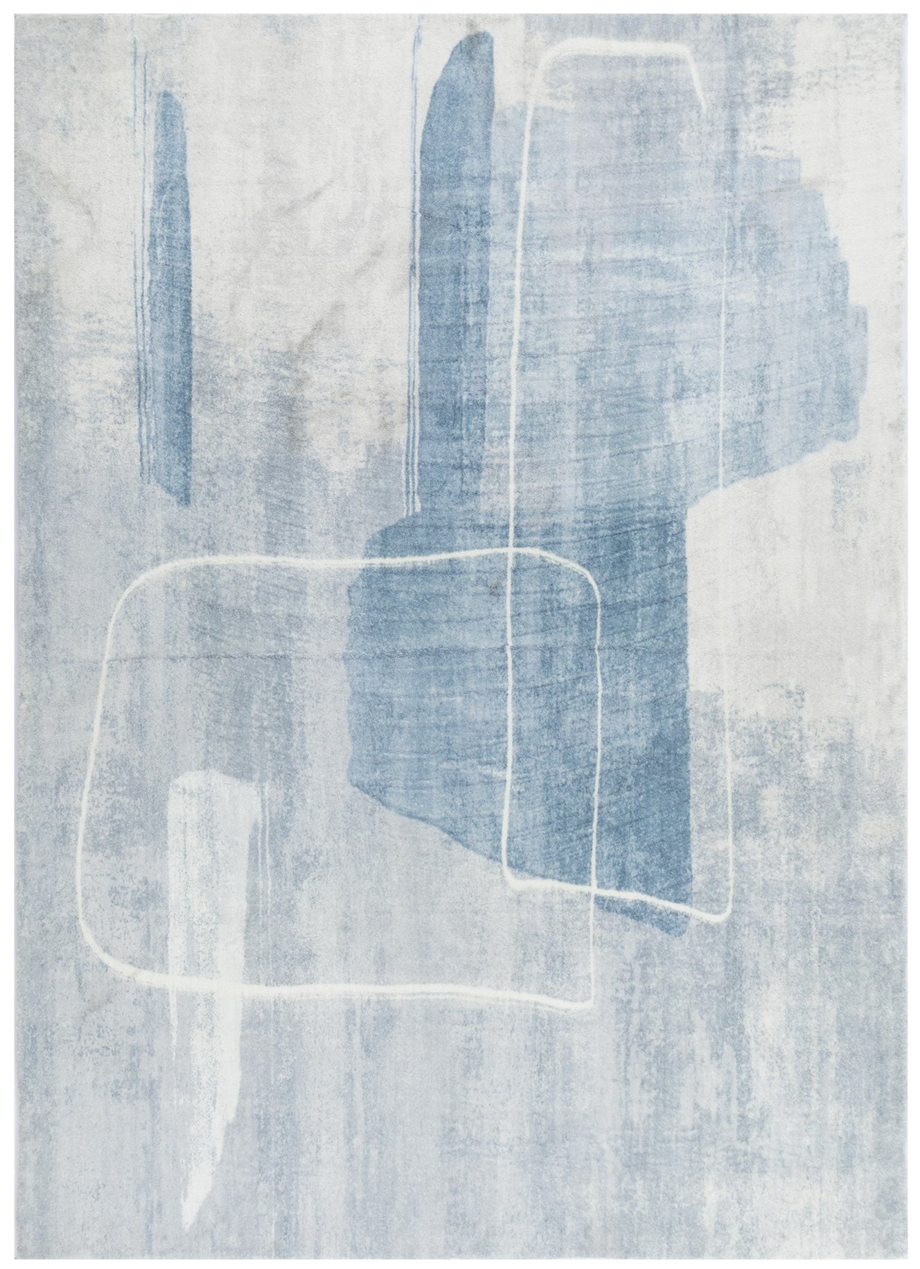 Cloud Modern Neutral Abstract in Blue Rug – Cheapest Rugs Online
