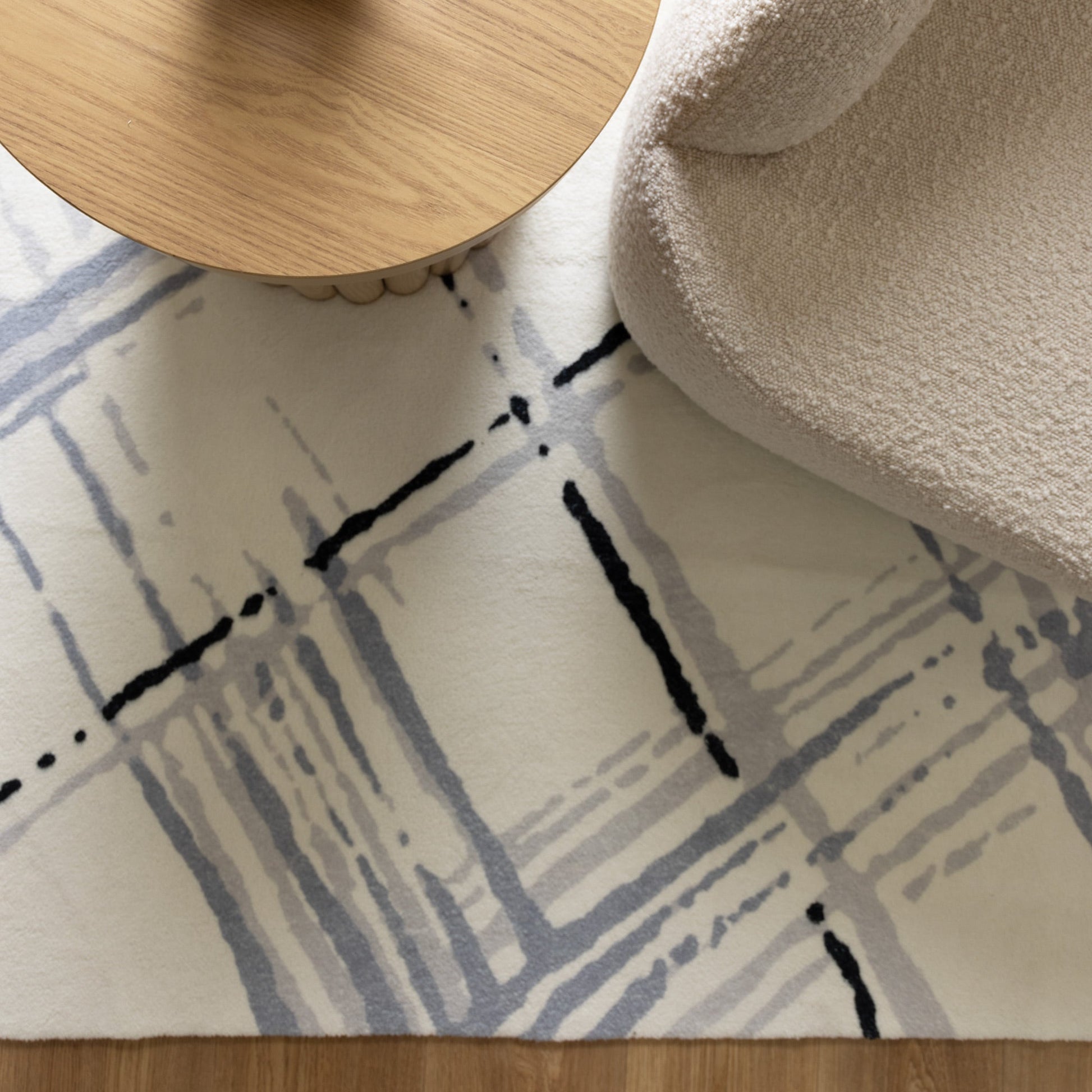 Neutral Geo Rug Cloud Modern Neutral Geo in Blue Rug – Cheapest Rugs Online