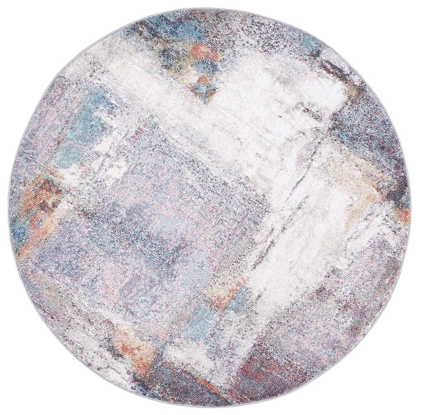Salsa Aveza in Grey : Round Rug