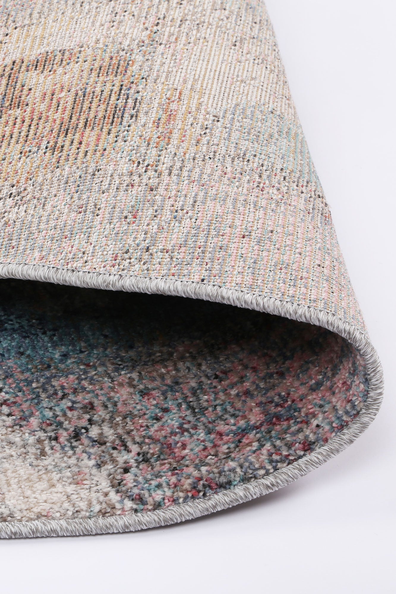 Salsa Aveza in Grey : Round Rug