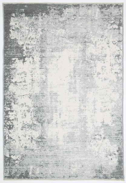 Rustic Abstract 2 In 1 Reversible In Grey Rug