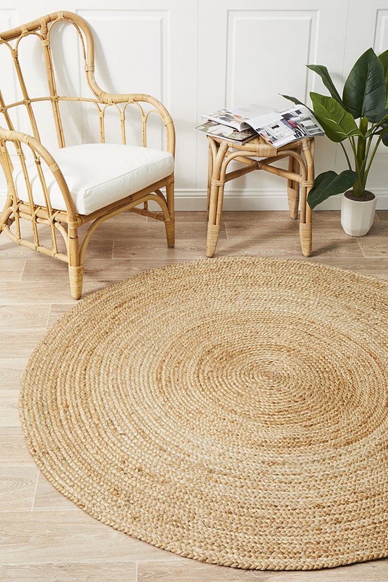 Polo Round Rug In Natural