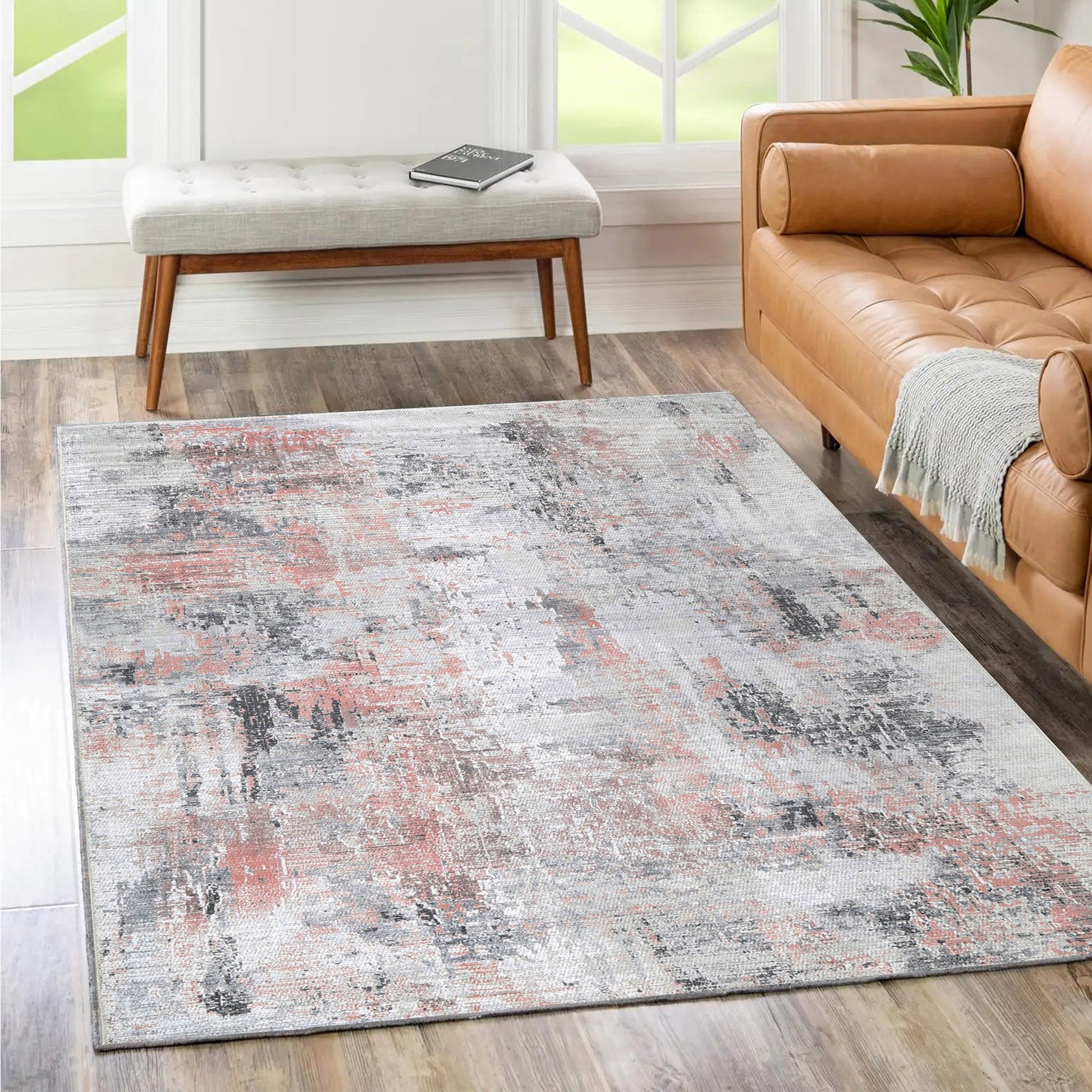 Easy to clean and stylish Vintage Crown collection rug with liquid-repellent NanoWipe technology. Durable and machine washable for high-traffic areas.
