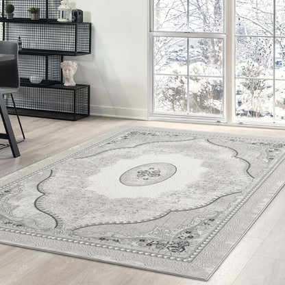 Amore Traditional in Grey Rug