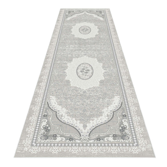 Amore Traditional in Grey : Runner Rug