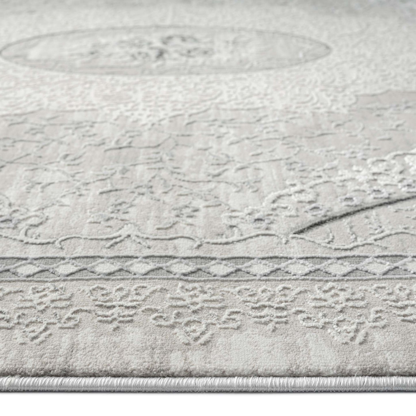 Amore Traditional in Grey : Runner Rug