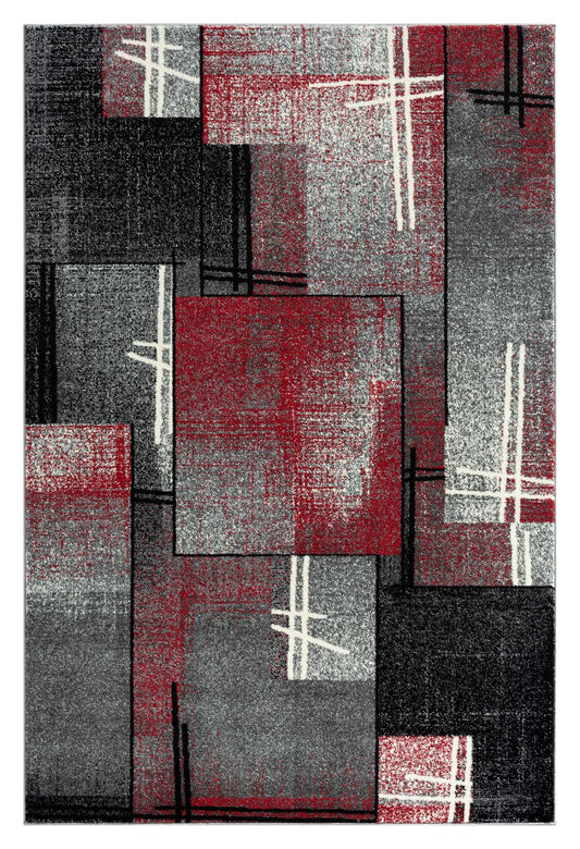 Triton Red & Charcoal Rug