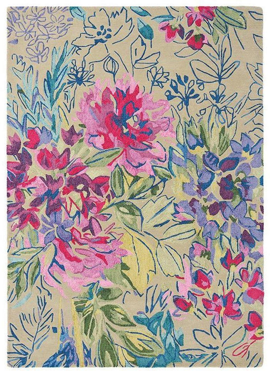 Bluebellgray Ines Jardin 19904 In Multi Coloured Rug
