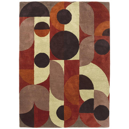Brink And Campman 95203 Decor In Cosmo Red Pale Green Rug