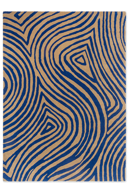 Brink & Campman 097708 Decor Groove Electric In Blue Rug