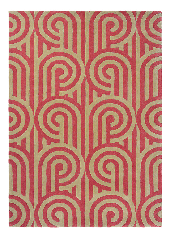 Florence Broadhurst Turnabouts Claret 039200 Rug